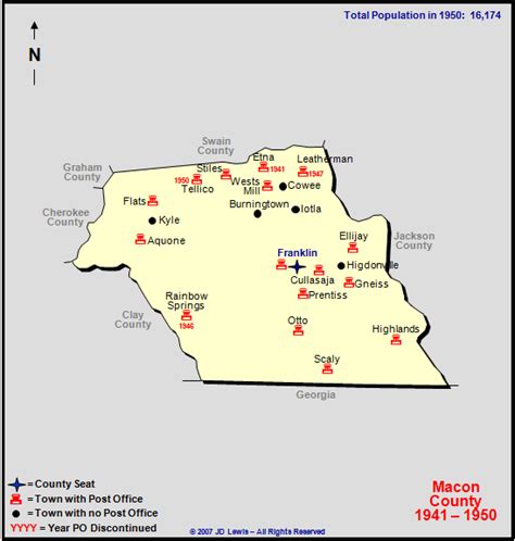 Macon County, NC - 1941 to 1950