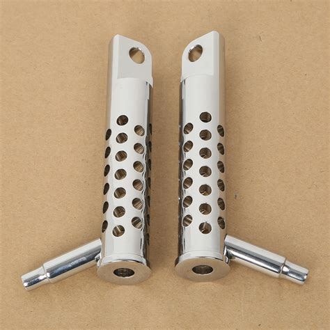 TCMT Chrome-Front-Footrest-Foot-Pegs-For-Harley-Sportster-FXCW-FXCWC ...