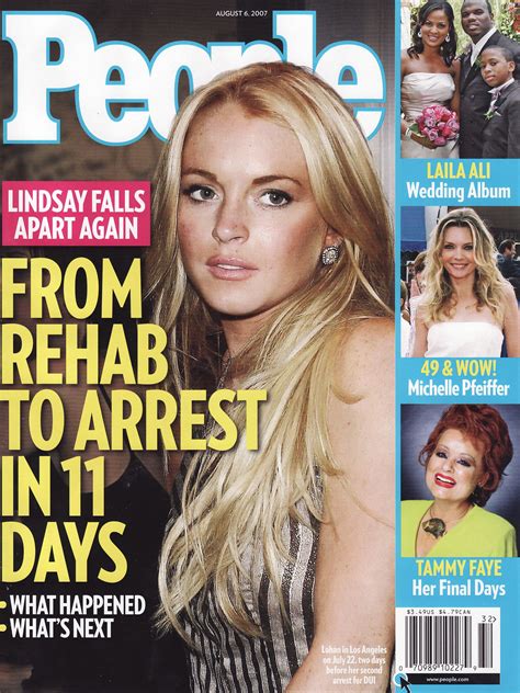 Lindsay Lohan in People Magazine, August 6 2007 | People magazine covers, People magazine ...