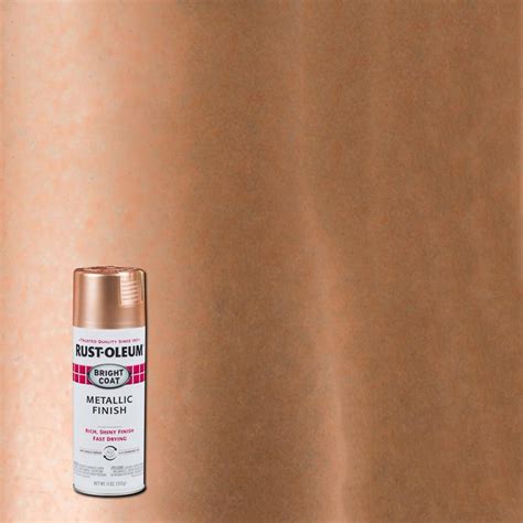 Rust-Oleum Stops Rust 11 oz. Bright Coat Metallic Copper Spray Paint-314417 - The Home Depot