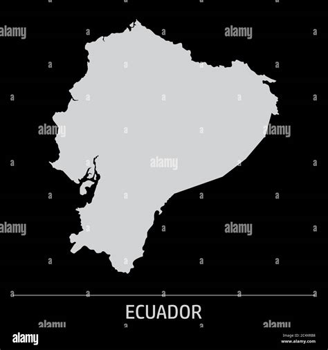 Outline Map Of Ecuador Isolated Vector Illustration S - vrogue.co