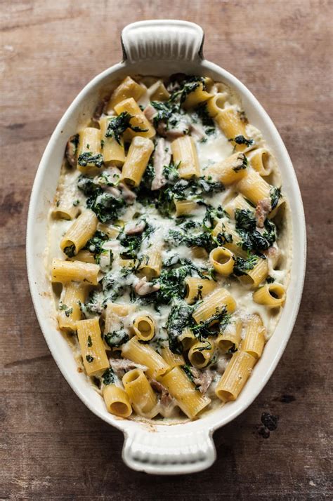 Baked Chicken Pasta with Spinach - Familystyle Food