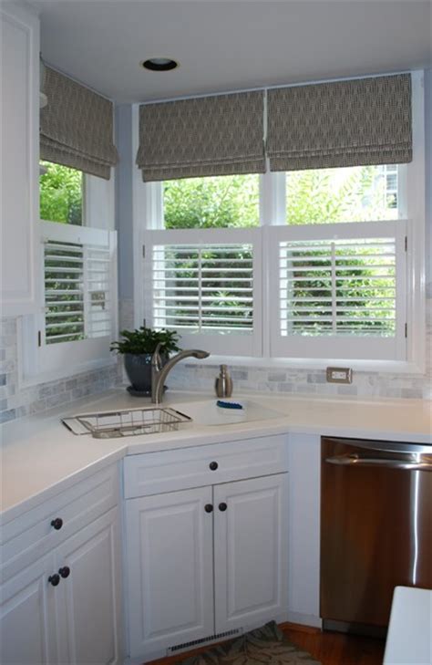 Roman Shades - Traditional - Kitchen - raleigh - by BG Custom Windows