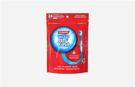 Max Fresh Wisp Disposable Mini Travel Toothbrushes - Colgate