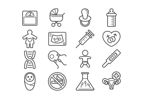 Maternity Icons Vector 149234 Vector Art at Vecteezy