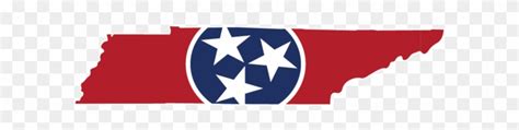 State Of Tennessee With Flag - Free Transparent PNG Clipart Images Download