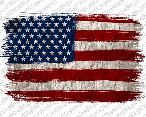 American Flag Distressed Background Png Design American Flag - Etsy