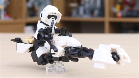 How to build a custom LEGO Star Wars Mandalorian Speeder Bike model