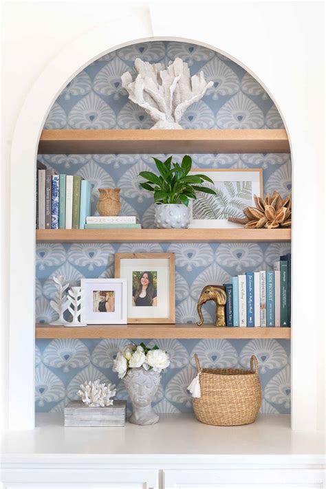 Wallpaper Behind Shelves