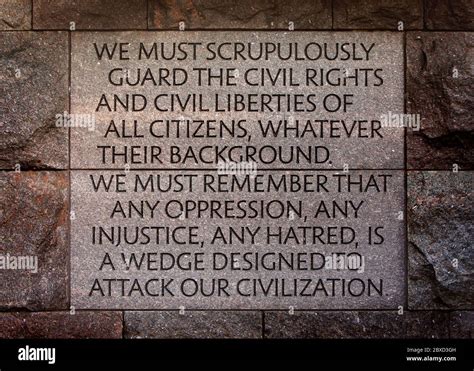 Fdr memorial civil rights quote hi-res stock photography and images - Alamy