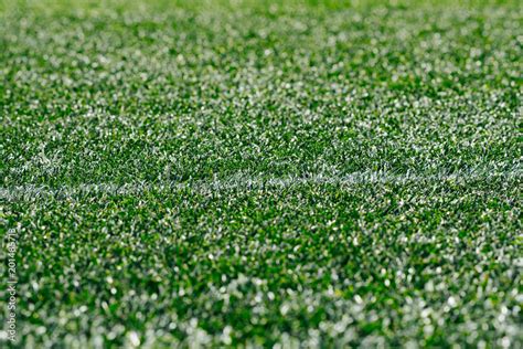 Soccer and agriculture. Pattern of fresh green grass for football sport ...