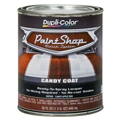 Dupli-Color® BSP303 - Paint Shop™ 1 qt. Candy Apple Red Spray-On Automotive Lacquer Finish