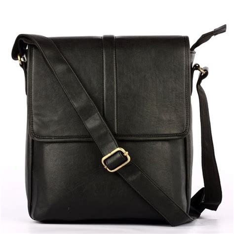 Plain Black Leather Sling Bag at Rs 1000/piece in Kanpur | ID: 21281512788