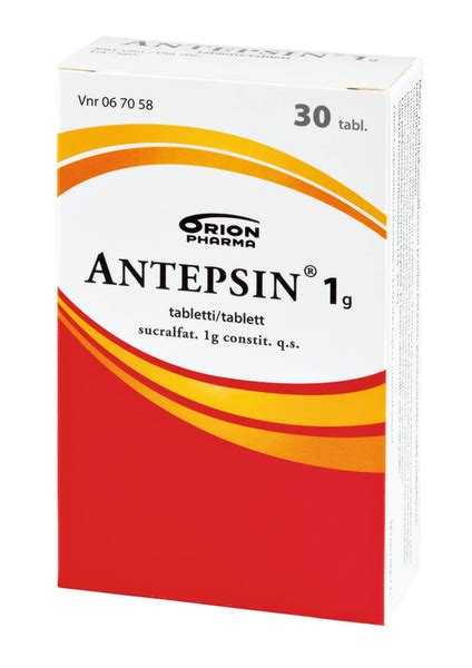 Antepsin 1 g 30 tablettia - Apteekkituotteet.fi verkkoapteekki