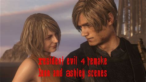 Resident Evil 4 Remake - All Leon and Ashley Cutscenes - YouTube