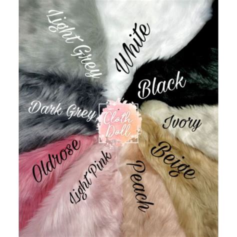 Faux fur fabric..... | Shopee Philippines