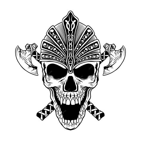 Viking Skull Tattoo Designs