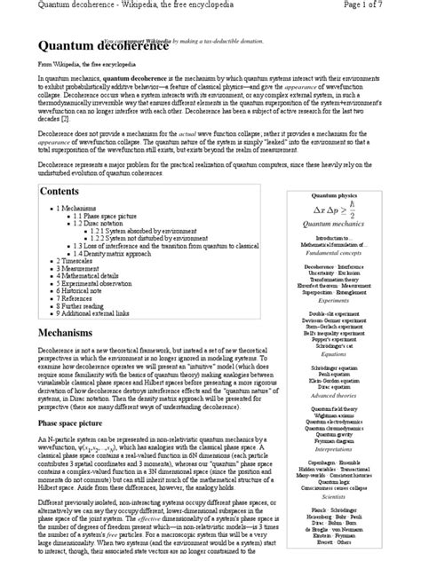 Quantum Decoherence | Quantum Mechanics | Scientific Theories