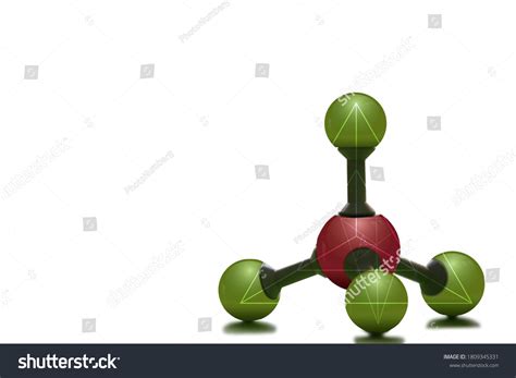 Molecular Model Tetrahedral Molecular Geometry Vsepr: ภาพประกอบสต็อก 1809345331