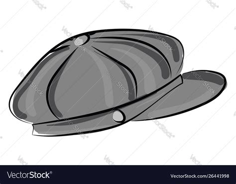 Old time hat on white background Royalty Free Vector Image