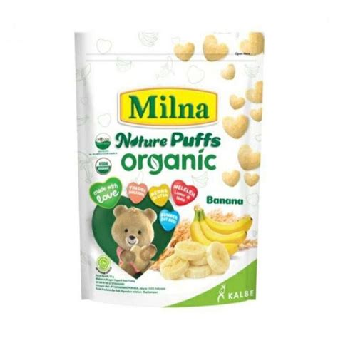 Jual Milna Nature Puff Organic Banana Snack Bayi [15 g] di Seller Biarberkah - Pinang Ranti-2 ...