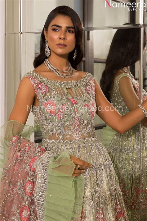 Latest Pistachio Color Dress Pakistani for Bride Online 2021 – Nameera ...