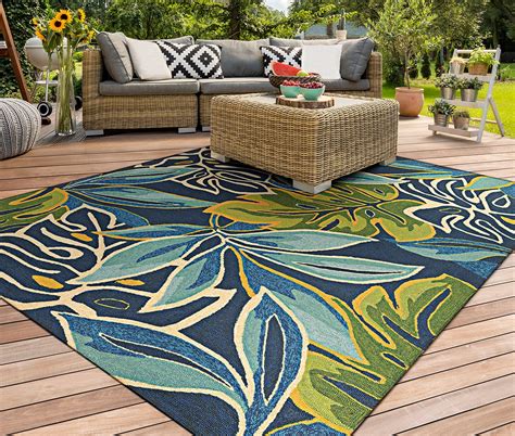 Couristan Covington Areca Palms Indoor/Outdoor Area Rug - Walmart.com - Walmart.com