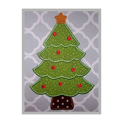 Christmas Tree Applique Design - Stitchtopia