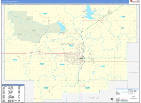 Comanche County Map