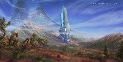 Halo Ringworld Digital Painting by LuigiPunch on DeviantArt