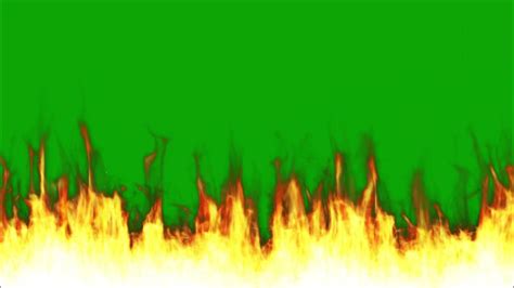 fire green screen animation video 1080P - YouTube