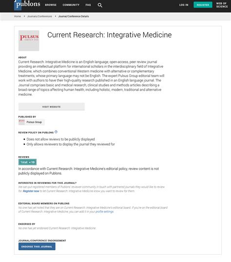 Integrative Medicine - Open Access Journals