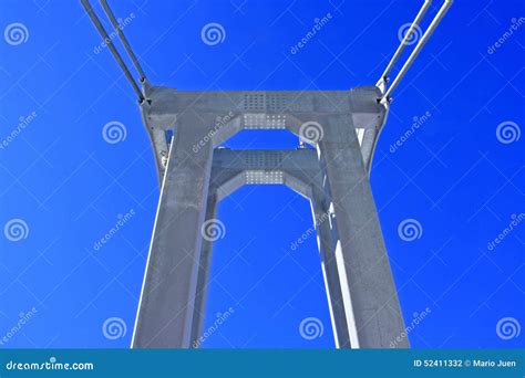 Rope bridge construction stock photo. Image of galvanised - 52411332