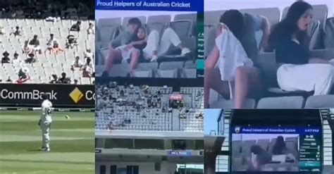 AUS vs PAK [WATCH]: Comedy scenes at MCG as couple’s awkward moment ...