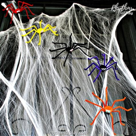 Halloween Spider Door Decorations - Rhythms of Play