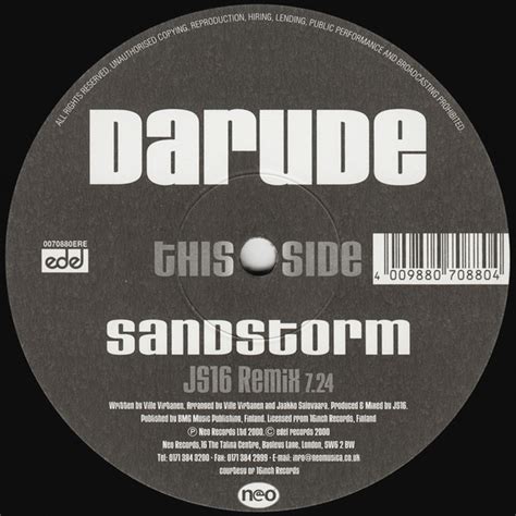 Darude - Sandstorm (2000, Vinyl) | Discogs