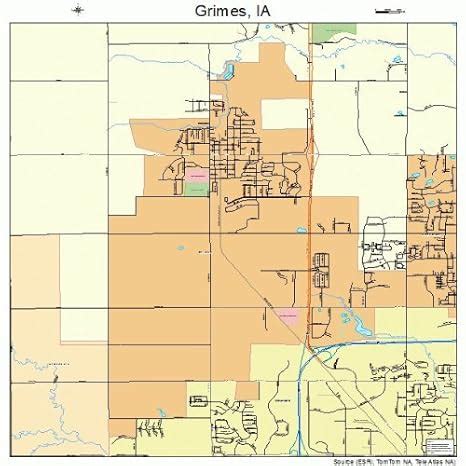 Map Of Grimes Iowa - Draw A Topographic Map