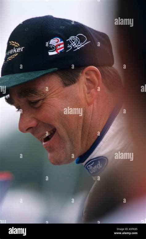 Nigel Mansell signing autographs at the British Touring Car Championship Brands Hatch on 31st ...