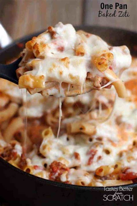 One Pan Baked Ziti | - Tastes Better From Scratch