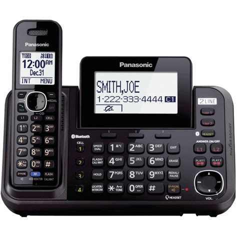 Panasonic Kx-tg9542b Dect 6.0 Link2cell 2-line 2-handset Bluetooth Phone System - Walmart.com