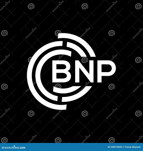 BNP Letter Logo Design on Black Background. BNP Creative Initials ...