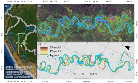 The freely meandering Ucayali River in the upper Amazonian region,... | Download Scientific Diagram