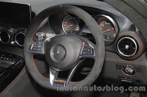 Mercedes AMG GT S steering wheel at the Gaikindo Indonesia International Auto Show 2015