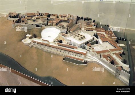 reconstruction of Pergamum. Pergamum Museum, East Berlin. A model of ...