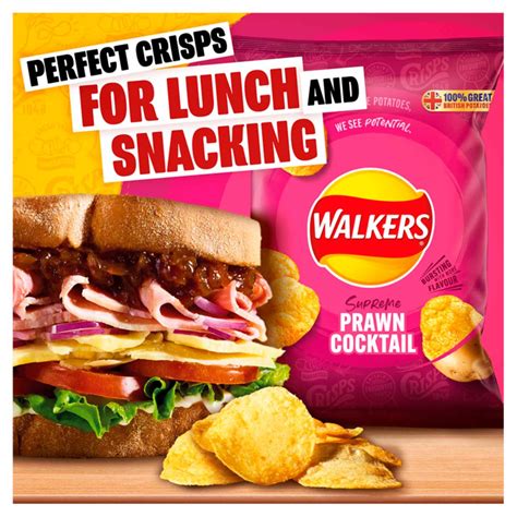 Walkers Prawn Cocktail Crisps 32.5g | Best-one