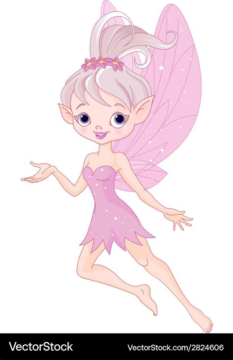 Beautiful pixie fairy Royalty Free Vector Image