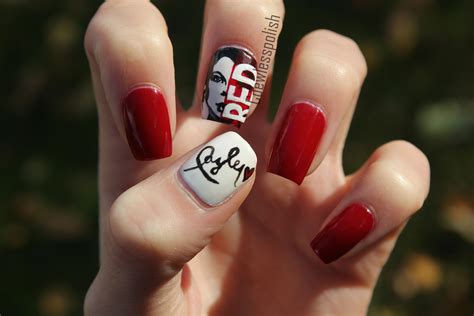 Red Taylor Swift inspired nails!!! | Taylor swift nails, Nails, Red nails