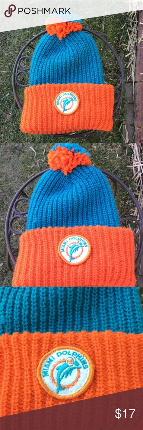 Vintage Miami Dolphins Knit Hat | Knitted hats, Knitting, Hats vintage