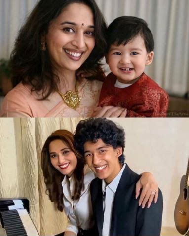 Madhuri Dixit Nene's 'Then And Now' Picture With Elder Son, Arin Nene ...