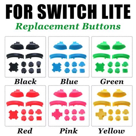 FOR NINTENDO SWITCH Lite Buttons Replacement ABXY L R ZL ZR DIY Repair ...